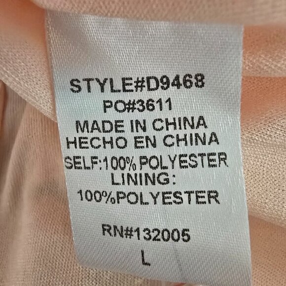 WOMENS ENTRO HALTER DRESS PINK WITH GREY FLAMINGO PRINT RUFFLE DETAILS SIZE L - Picture 5 of 8